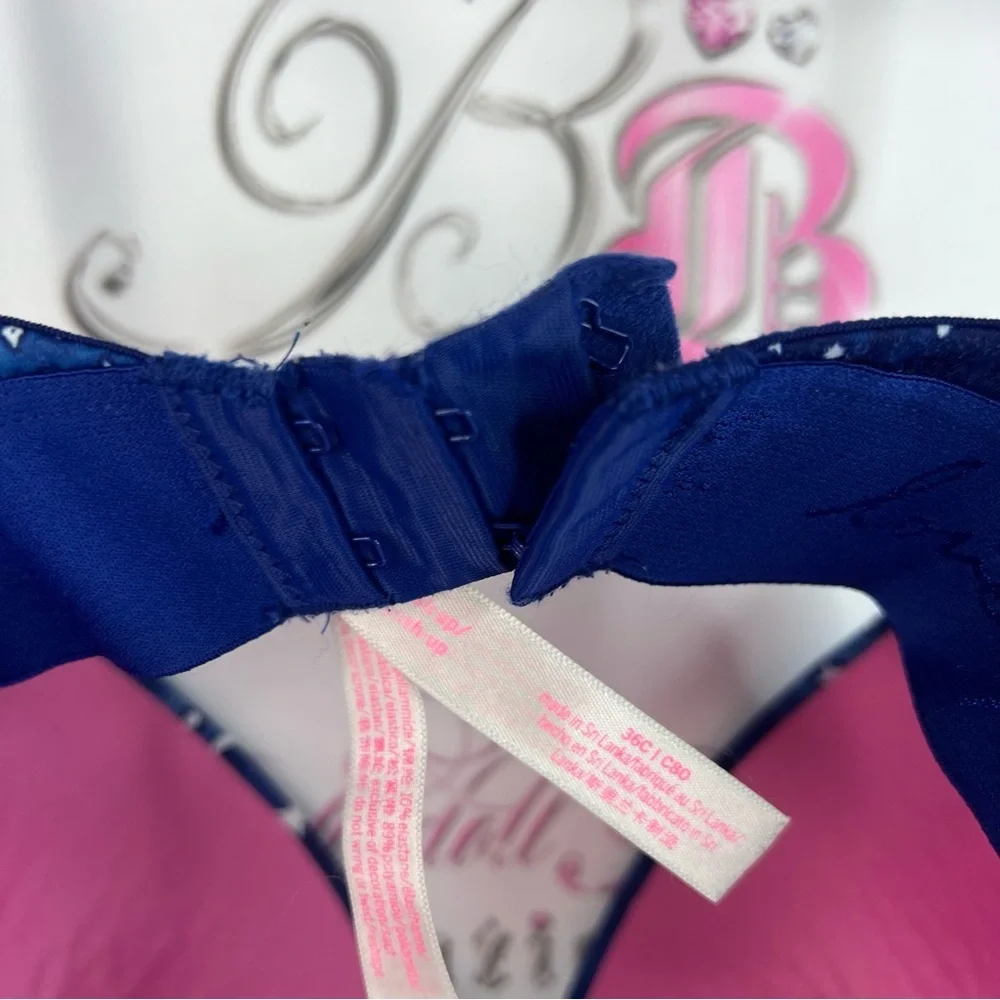 Victoria's Secret pink bra push up stars ⭐️ Midnight Blue Celestial Bra moon - Picture 8 of 12